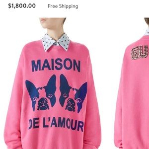 Gucci - Oversize Sweatshirt with Bosco and Orso